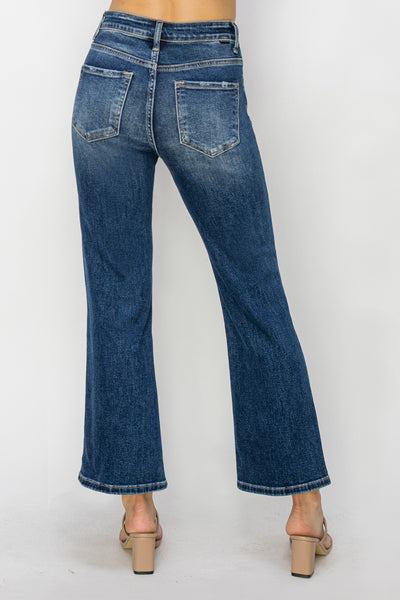 HIGH RISE ANKLE BOOTCUT JEANS