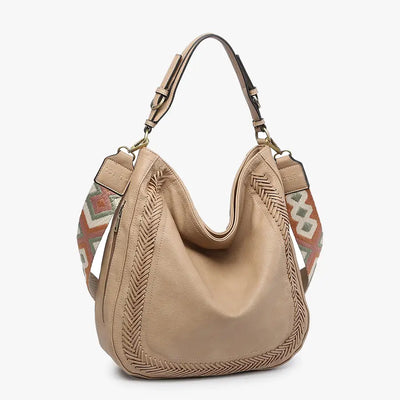 ARIS WHIPSTITCH HOBO/CROSSBODY BAG