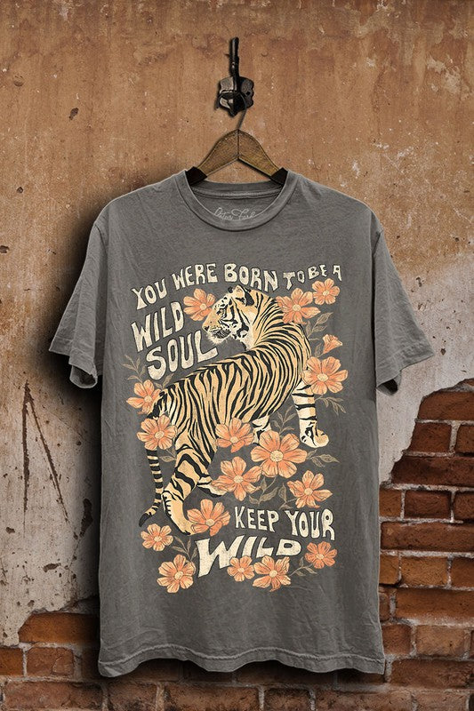 WILD SOUL TIGER GRAPHIC TOP