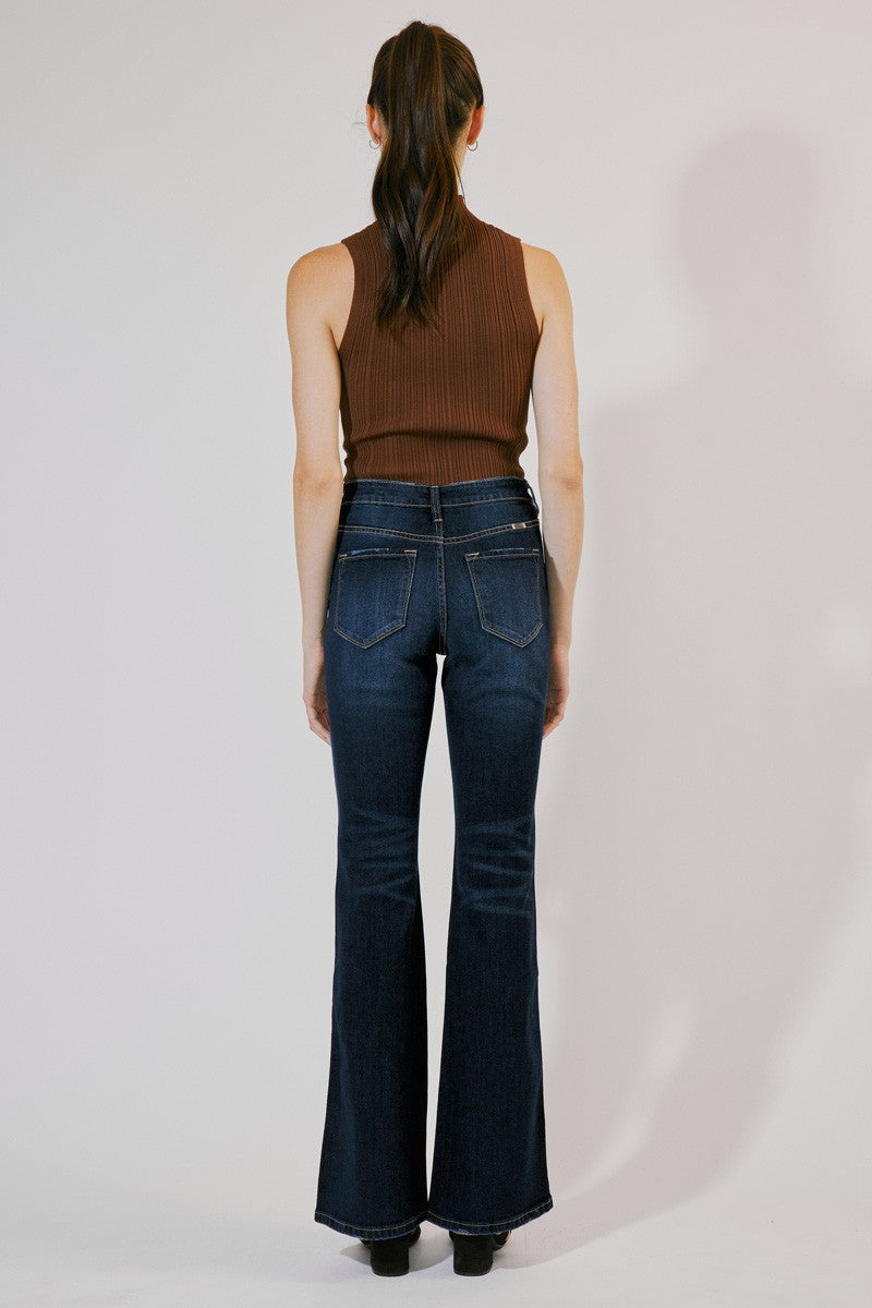 HIGH RISE FLARE JEANS