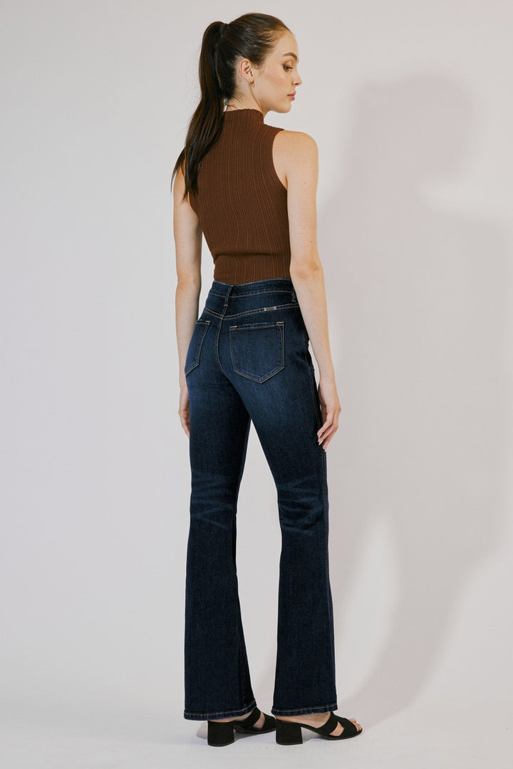 HIGH RISE FLARE JEANS