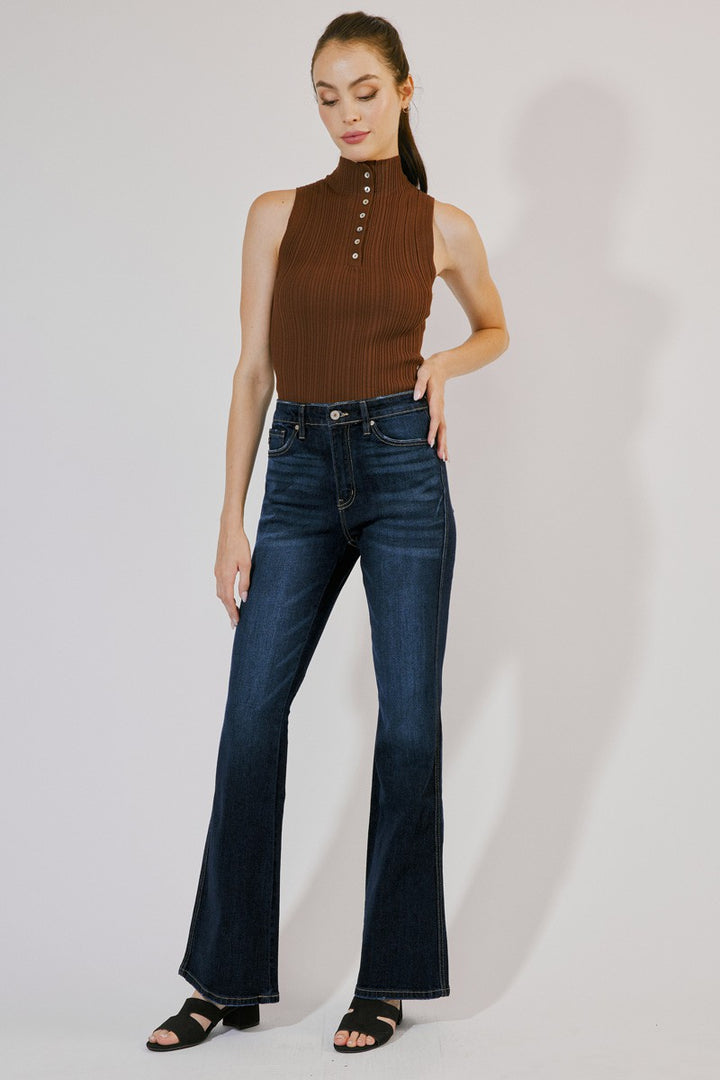 HIGH RISE FLARE JEANS