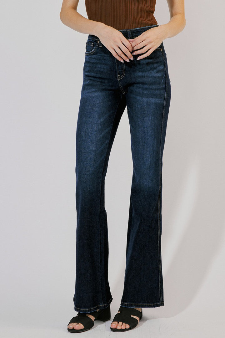 HIGH RISE FLARE JEANS