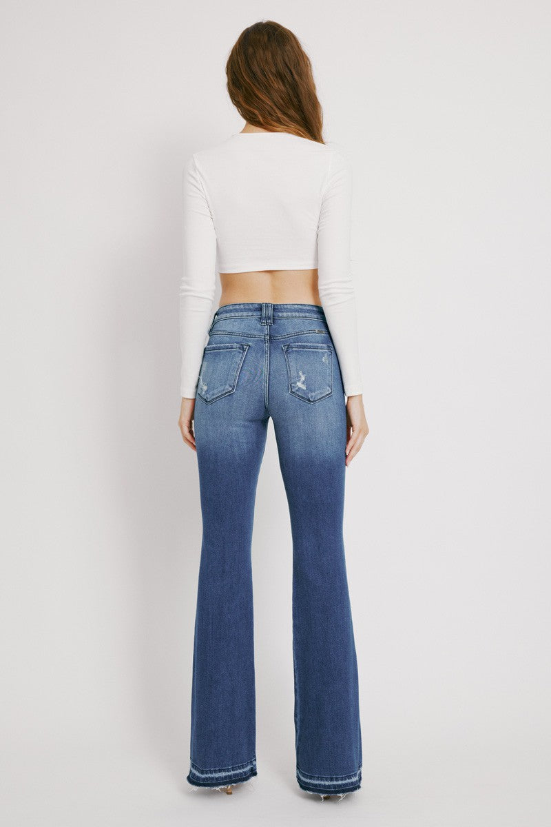 HIGH RISE FLARE JEANS