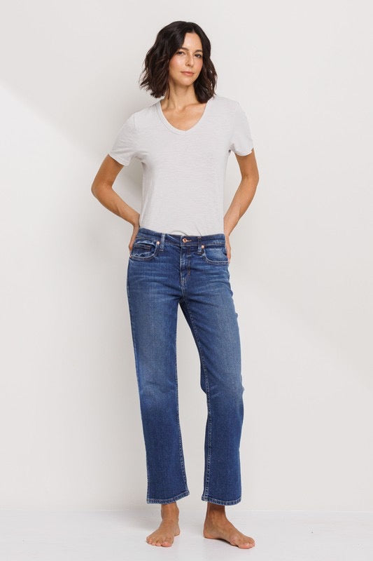 MID RISE STRAIGHT JEANS