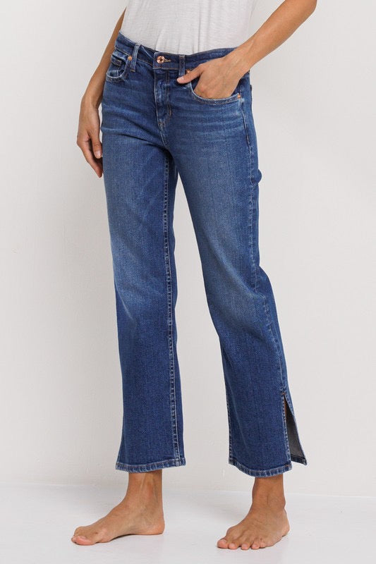 MID RISE STRAIGHT JEANS